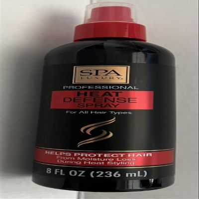 Spa Luxury Professional Heat Defense Spray for All Hair Types, Protects from Moisture Loss During Heat Styling, 8 fl oz