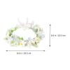NOLITOY Bridal Wedding Garland Headband Artificial Flower Hair Wreath Fresh Floral Bridal Headpiece for Women Wedding Photos view 2