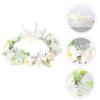 NOLITOY Bridal Wedding Garland Headband Artificial Flower Hair Wreath Fresh Floral Bridal Headpiece for Women Wedding Photos view 4