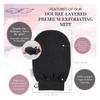 Body Exfoliating Mitt, Dual-Sided Face Scrubber & Bikini Buffer Bundle Set view 3