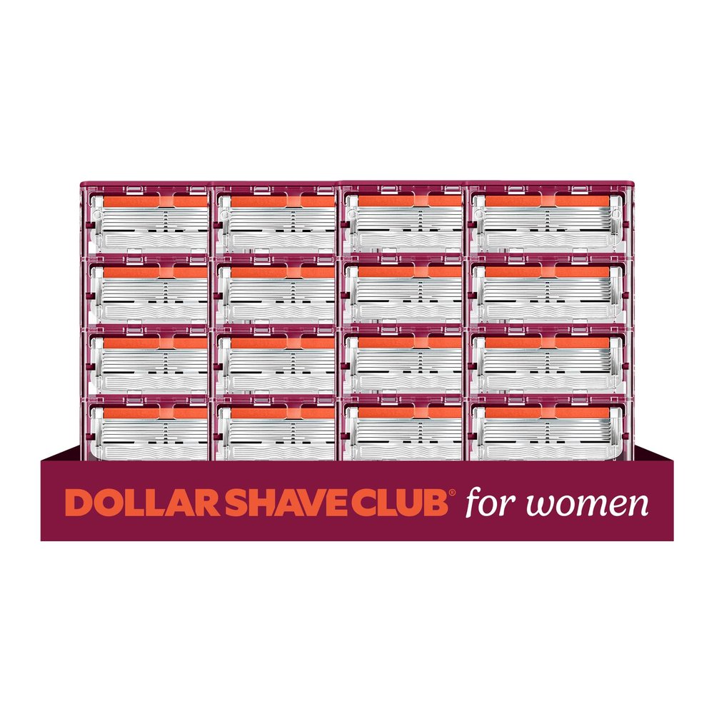 Dollar Shave Club For Women | Razor Refills (16 Pack) | 6 Stainless Steel Blades | Razors for Women, Womens Razors