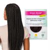 Dark Brown Pre-Stretched Braiding Hair, 28-Inch, 10.5 oz (3 Pack) Soft Yaki Texture Synthetic Hair Extensions Green Braid EcoTexture Collection view 1