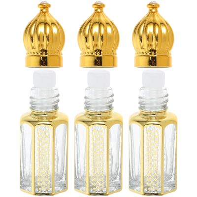 HEALEEP 3Pcs 6ml Glass Dropper Bottles, Portable Perfume Dispenser
