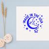 Made in the USA Stamp, Large Duo Hand Craft Stamp, Sleepy Moon view 4