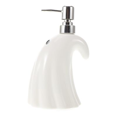 INOOMP White Ceramic Hand Soap Dispenser Pump Bottle Refillable Body Wash and Shampoo Container for Bathroom Hotel Home Use Large Capacity Liquid Lotion Dispenser