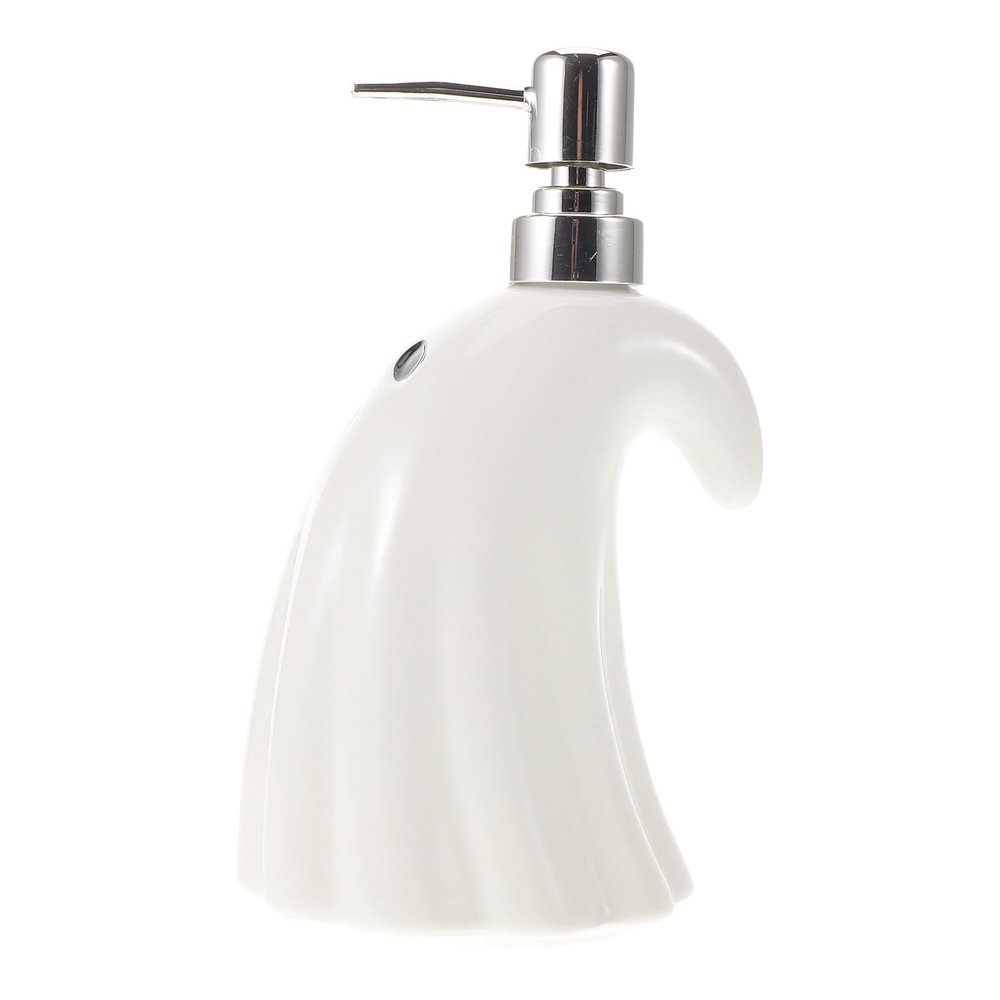 INOOMP White Ceramic Hand Soap Dispenser Pump Bottle Refillable Body Wash and Shampoo Container for Bathroom Hotel Home Use Large Capacity Liquid Lotion Dispenser