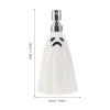 INOOMP White Ceramic Hand Soap Dispenser Pump Bottle Refillable Body Wash and Shampoo Container for Bathroom Hotel Home Use Large Capacity Liquid Lotion Dispenser view 2