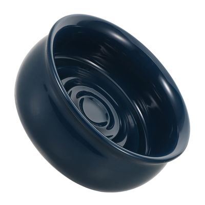 SKISUNO Ceramic Shaving Soap Bowl Navy Spiral Lather Dish Wide Mouth Shaving Foam Container for Mens Grooming Home Travel Barber Use