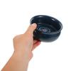 SKISUNO Ceramic Shaving Soap Bowl Navy Spiral Lather Dish Wide Mouth Shaving Foam Container for Mens Grooming Home Travel Barber Use view 4