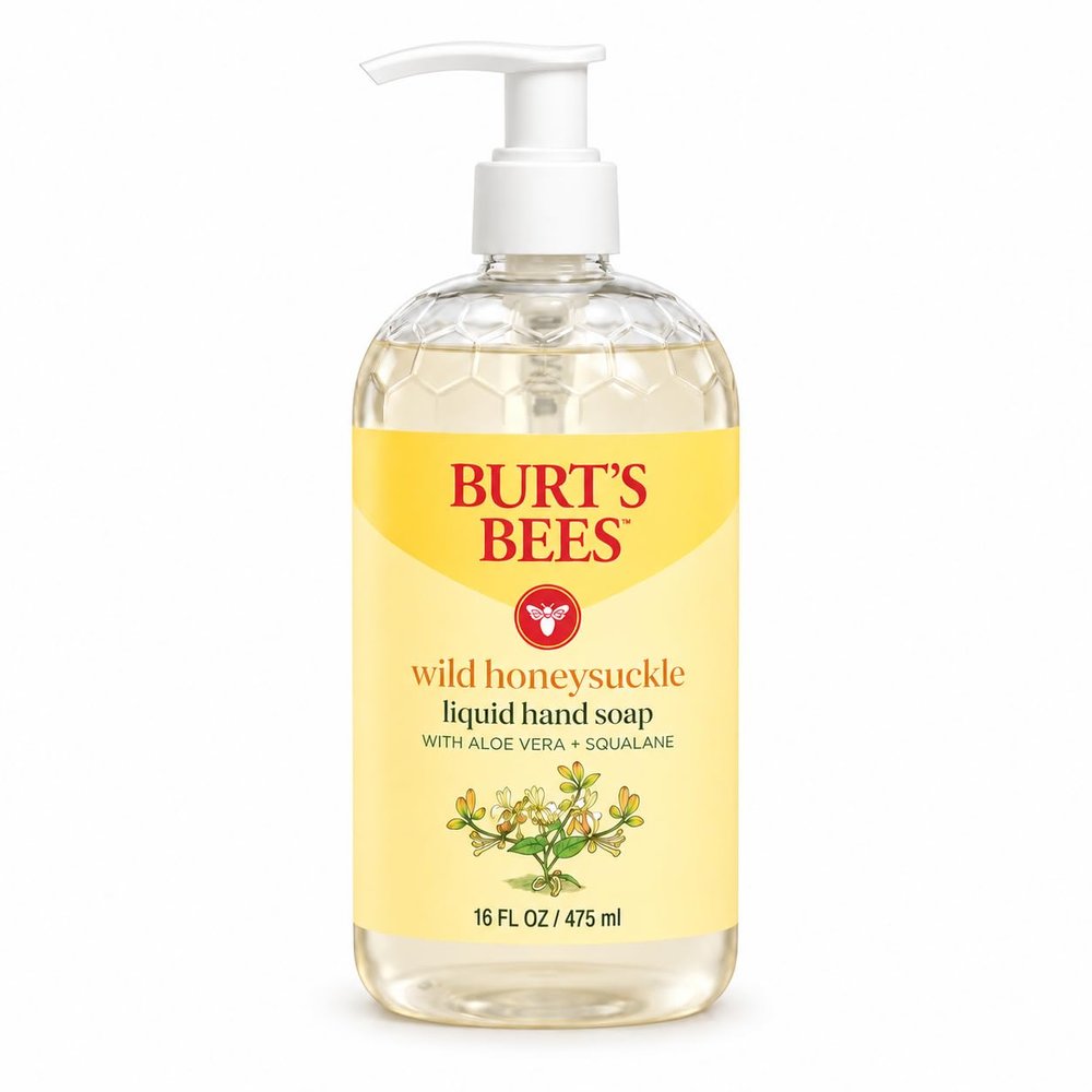 Burt's Bees Moisturizing Liquid Natural Hand Soap, Wild Honeysuckle Scent
