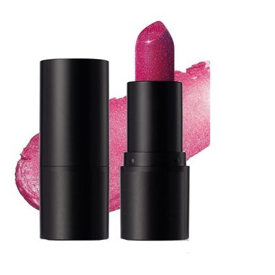 12-color explosive starry sky diamond lipstick carved fine glitter gloss lip balm(04)