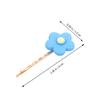 VICASKY Stylish Cross Hairpin and Flower Barrette Set 6pcs, Cream Matte Finish, Girl Hair Accessories for Everyday and Special Occasions Random Color view 2