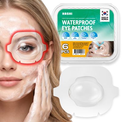 HA SHI Lash Shield, 6 Count Waterproof Eye Cover Patch for Lash Extensions