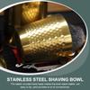 Healifty Stainless Steel Shaving Soap Mixing Bowl for Men, 304 Food-grade Metal, Gold Shaving Cream Bowl Suitable for Barber and Home Use view 4