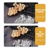 LIFKOME 2pcs Irregular Metal Hair Barrette Set Metal Hair Clips and Women Textured Wave Edge for Side Styling and Daily Use Random Color view 3