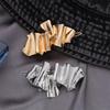 LIFKOME 2pcs Irregular Metal Hair Barrette Set Metal Hair Clips and Women Textured Wave Edge for Side Styling and Daily Use Random Color view 4