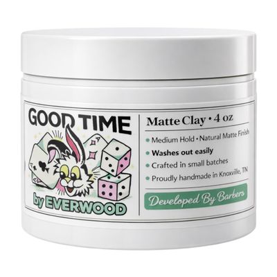 Good Time by Everwood Men's Matte Clay, 4 oz, 1 Pack