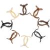 Didiseaon 8pcs Hair Claw Clips for Thick Hair Matte High Ponytail Holder in Black Dark Brown Beige Light Brown view 1