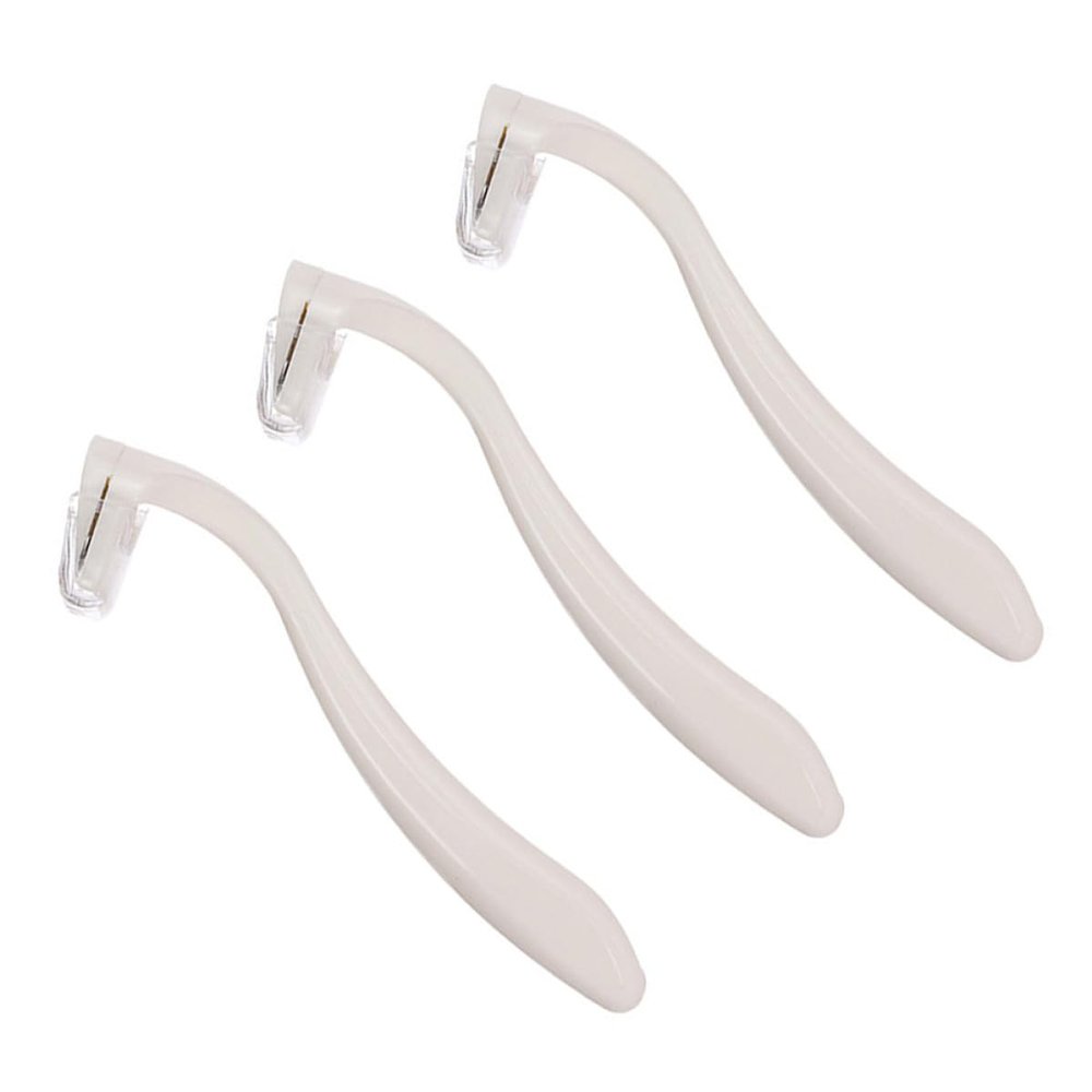 HAKIDZEL 3pcs Women Disposable Hair Shaving Razors for Armpit and Body Hair White Lightweight Portable Arm and Leg Shaver for Sensitive Skin