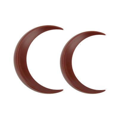 Moon Hair Fork Moon Hairpin Moon Hair Stick Beautiful Decorative Hair Accessories for Women Girls Cosplays Parties Daily Use ABS Material 2Pcs Set (Brown)