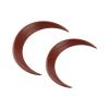 Moon Hair Fork Moon Hairpin Moon Hair Stick Beautiful Decorative Hair Accessories for Women Girls Cosplays Parties Daily Use ABS Material 2Pcs Set (Brown) view 3