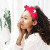 LRXIYODE 2 Pcs Women Face Wash Headbands with Reindeer Antlers, Soft Spa Hairbands for Skincare and Facial Cleansing, Decorative Hair Accessories for Spa and Daily Use view 4