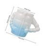 FUOYLOO Ceramic Shaving Bowl Reusable Shaving Cup for Men with Fast Lather Design Blue Porcelain Shave Soap Mug and Travel view 2