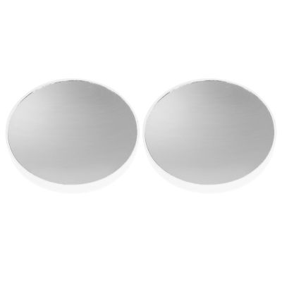 BCOATH 2pcs 15x Magnifying Makeup Mirrors with White Suction Cups, Waterproof Wall Mirrors for Bathroom and Travel Use