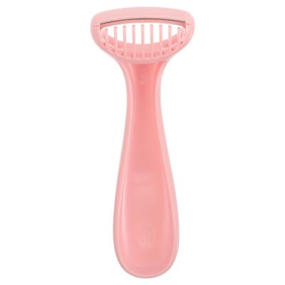 Hohopeti Facial Hair Removal Tool for Women Painless Electric Shaver Compact Travel Size Lip and Leg Hair Remover Portable in Peach Pink