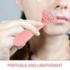Hohopeti Facial Hair Removal Tool for Women Painless Electric Shaver Compact Travel Size Lip and Leg Hair Remover Portable in Peach Pink view 3