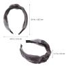 CONGARTENO Wide Glitter Braided Headband for Women Galaxy Gray Hairband Dressy Hair Accessory for Short and Long Hair Aesthetic Fashion for Ladies view 2