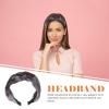 CONGARTENO Wide Glitter Braided Headband for Women Galaxy Gray Hairband Dressy Hair Accessory for Short and Long Hair Aesthetic Fashion for Ladies view 3