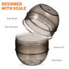 CATIEBYE Hair Dye Mixing Bowl with Dual Measurement Scales Plastic Hair Dyeing Shaker Cup for Salon Tool view 3