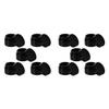 DECHOUS 10pcs 30g Glass Facial Cream Jars Refillable Makeup Sub Containers with Black Lids for Travel and Cosmetic Storage view 1