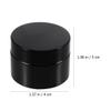 DECHOUS 10pcs 30g Glass Facial Cream Jars Refillable Makeup Sub Containers with Black Lids for Travel and Cosmetic Storage view 2