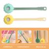 WESIEVYA 2pcs Silicone Sponge Body Scrub Brush Set with Massage Texture, Back Washer for Shower, Exfoliating Bath Brush for Gentle Skin Cleansing and Relaxation view 3