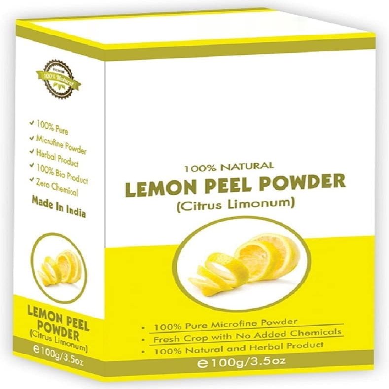 SS 100% Organic Lem.on Pe.el Pow.der | for Skin | for Face | for Hair, 100 Grams