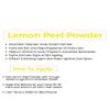 SS 100% Organic Lem.on Pe.el Pow.der | for Skin | for Face | for Hair, 100 Grams view 3