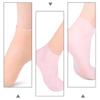 TOPPERFUN Moisturizing Repairing Socks 3 Pairs XL Toeless Foot Care Socks for Cracked Dry Heels Hydrating Skin-Friendly Moisturizing Foot Covers for Women and Men view 3