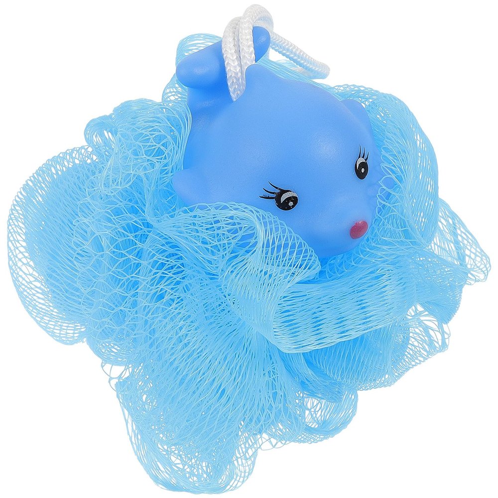 LALADEFIEE Animal Shaped Bath Sponge Loofah Shower Scrubber for Soft Exfoliating Bath Ball Suitable for Travel