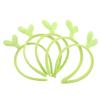IMUSINICE 5pcs Green Bean Sprout Headbands Non-slip Skincare Hair Accessories for Yoga Spa Beauty Routines and Themed Events view 1