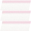 Anneome 100pcs Eyelash Brush Spoolies for Eyelash Extensions, Pink Crystal Handle Mascara Wands, Disposable Lash Comb Applicators for Professional Makeup and Travel view 1