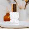 JEWEDECO Refillable Glass Roller Bottles 8ml Small Perfume Bottles 6pcs with Gold Steel Roller Ball for Travel and Essential Oils view 4