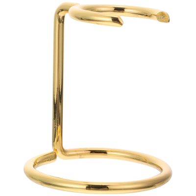 RUNROTOO Shaving Brush and Razor Stand Metal Holder Gold Color Barber Brush Rack Space-saving Stand for Mens Bathroom Counter Organizer