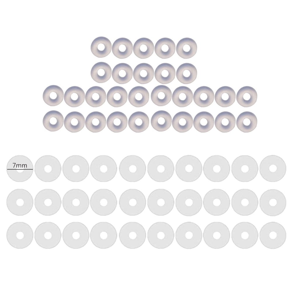 BANATU 60Pcs Silicone Healing Pull Piercing Discs for Piercing Bump 3/5/7/9mm Clear Disc Pads Earlobe Patches