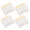 FOMIYES Arc-Shaped Makeup Remover Pads 160pcs, Comfortable Eyelash Cream Cleaning Cotton Pads with Adhesive Strip, Soft Eye Cosmetics Cleansing for Womens Daily Face Care view 1