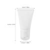 GETAJGHSD 50ml Roller Ball Bottle Set with 5 Roller Caps Empty Refillable Cream Containers for Slimming Cream Face Massage Aromatherapy Skincare Sample Dispensing Bottles view 2
