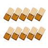 COOPHYA Glass Roller Bottles 1ml Brown Caps Set of 10 for Oils view 1