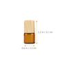 COOPHYA Glass Roller Bottles 1ml Brown Caps Set of 10 for Oils view 2