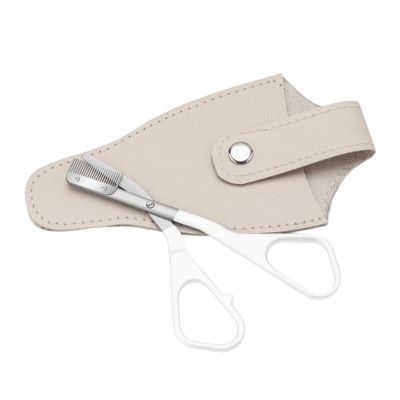 YUEHUINIAO Stainless Steel Eyebrow Trimmer Anti Scratch Eyebrow Grooming Set Cutter Scissors and Comb for Precise and Safe Shaping